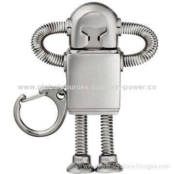 Robot Metal USB Drive/Flash Memory Stick, Free Pre-load Service/All Capacity Available
